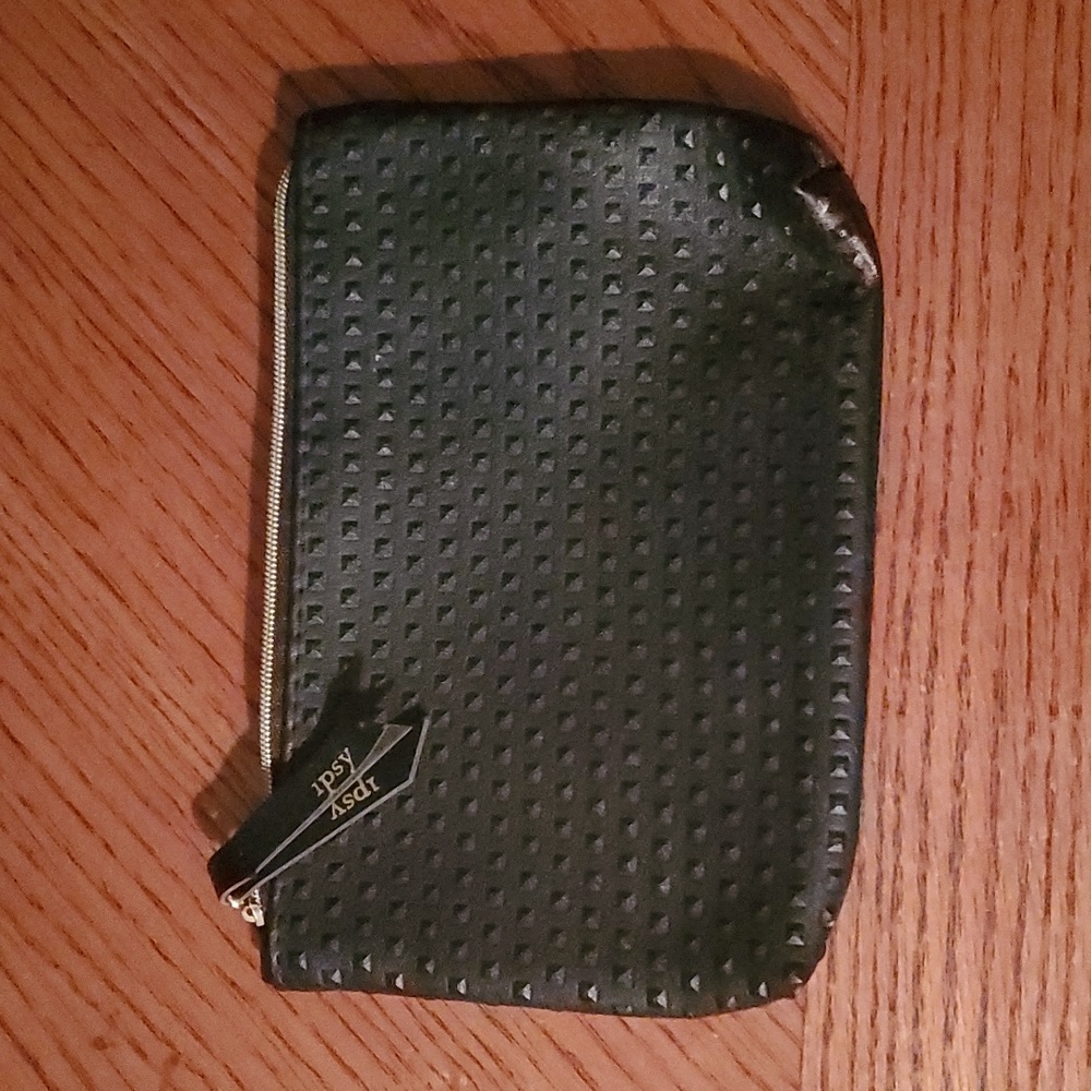 🔥 Leather Like Ipsy Cosmetic Bag - Gothy Glam